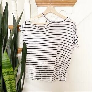 Stateside striped pattern cutout detail shirt XS